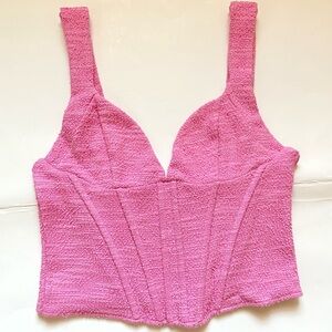 ZARA TWEED CORSET TOP❤️